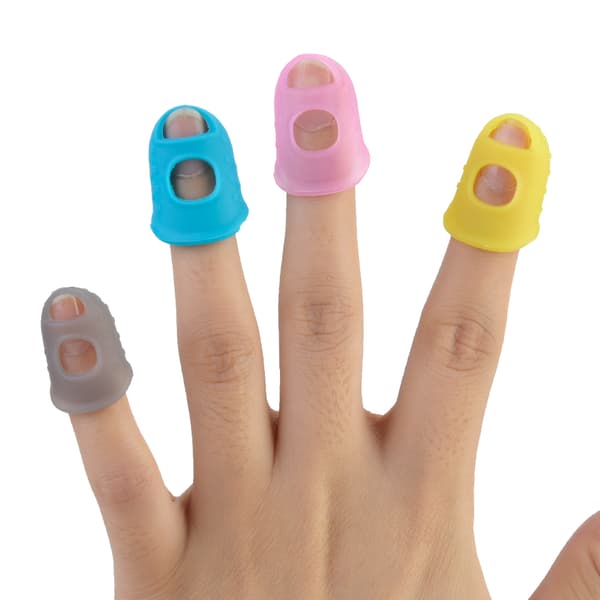 4 st Silikon Gitarr Fingerskydd Finger Skyddande Vakter Tillbehör