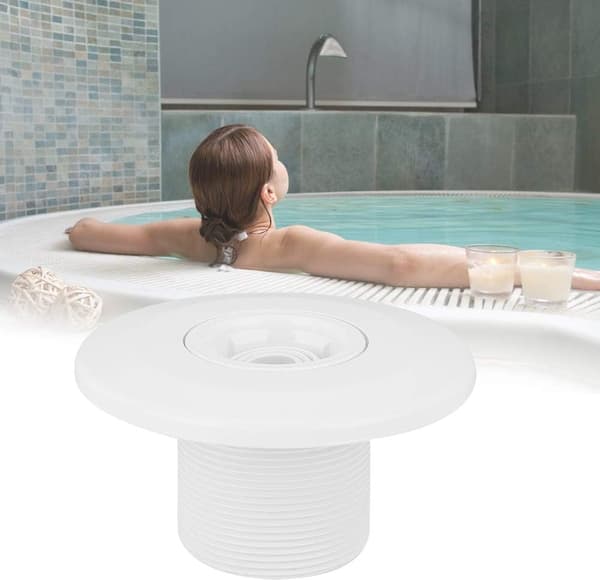 Pool Jet Munstycke, 360° Roterbart Återflöde för Pool - 2 Tum Väggmonterat Spa Massage Jet för Vattenflödesjustering 1PCS