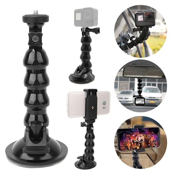 Sportskamera Bilsugkopp Adapter Hållare Fäste Fönsterglasfäste för Gopro / Xiaoyi / DJI