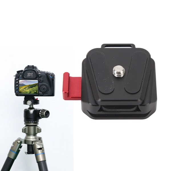 Snabbfäste Platta Stativ Kamerafäste Adapter med 1/4in Skruv för Kameror Stablizatorer Växla Mellan Stativ Monopod Slider