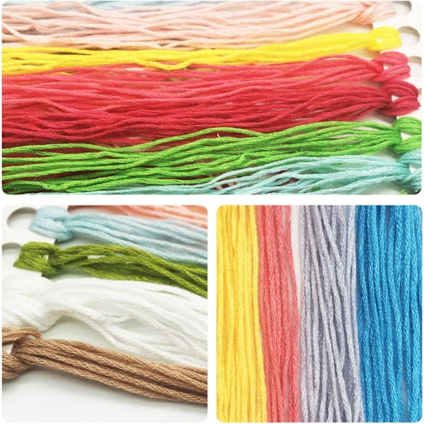 Korsstygnskit Stämplat Fullt Sortiment av Broderistarterkit för Nybörjare DIY 11CT 3 Strängar - Bubble Girl 20×20 tum
