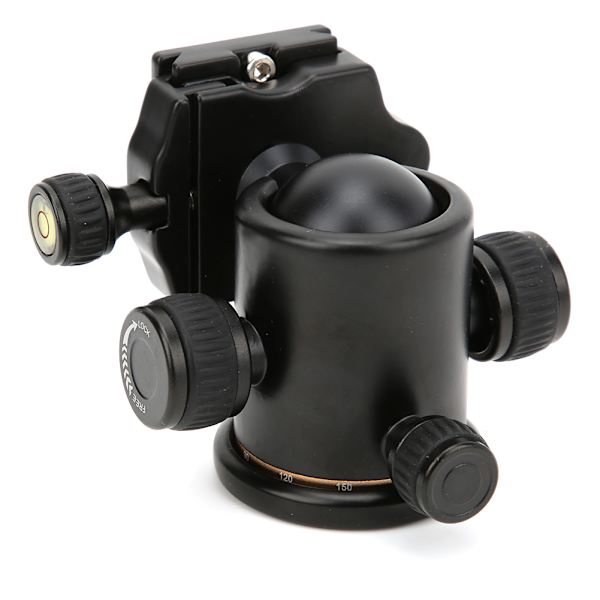 BK-03 Aluminiumlegering Dämpande Universell Stativkulled med Nivå för DSLR-kamera