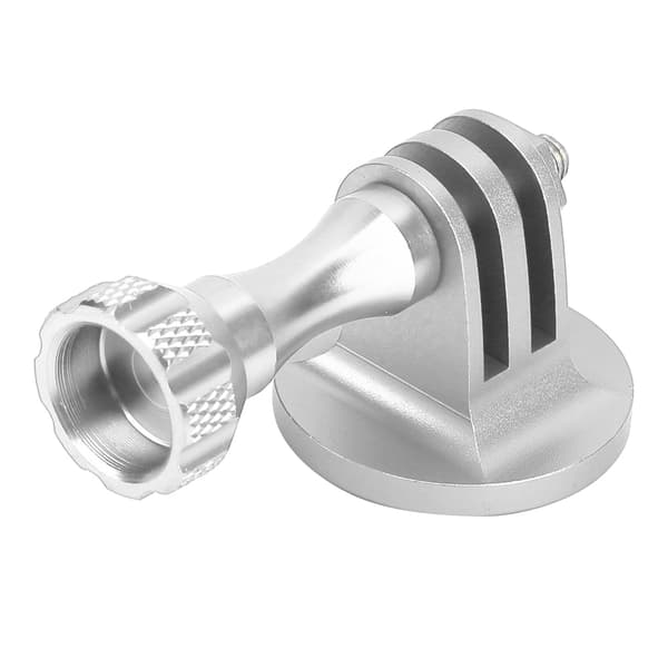 Aluminiumslegering Adapter Action Kamera Tilbehør Multifunktionel Adapter Base 1/4in Skrue til Sport Kamera Interface sølvgrå