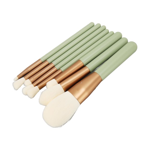 8PCS Makeup Brush Set - Bløde Børster - Professionelle Bærbare Kosmetiske Børster til Hjem og Rejser