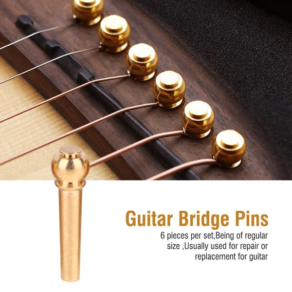 6 st/set Slitstarka Gitarrstallpinnar Gitarrer Ersättning Delar Reparationstillbehör
