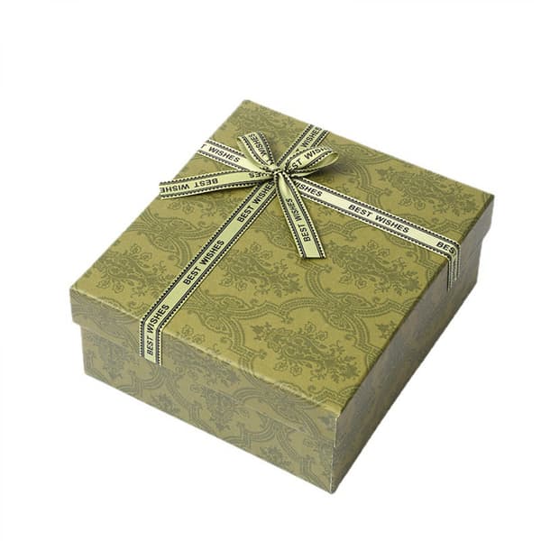Presentförpackningar 8×7×3 tum, Papperspresentask med lock för presentförpackning, Födelsedagsfest Presentask, Jul Presentförpackningar