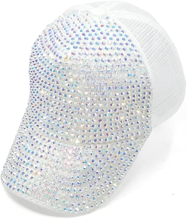 Fuld diamantnet hat baseballhat solskærm udendørs solhat Ins diamant scene ande tunge hat kvinde