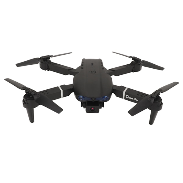 RC Drönare 4k Dubbel Kamera Quadcopter Wifi Fällbar Fjärrkontroll Quadcopter 3 Vägs Hindrande Undvikande Höjdhåll Leksaker Gåvor för Pojkar Flickor Svart