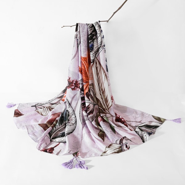 70 x 35 Kvadratisk Silkesliknande Hårsjal Huvud Sovande Wrap Satin Huvudduk, F1