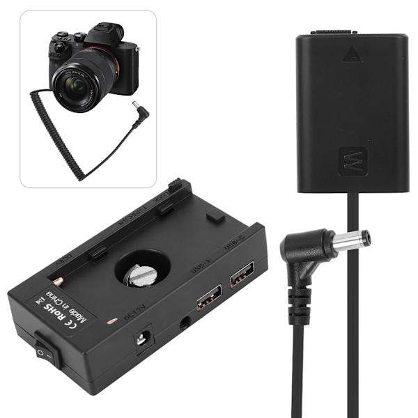F01AF970 Batteriadapter till FW50 Full Decode Dummy Batteri Set för Sony A7 A7II A7R A7S