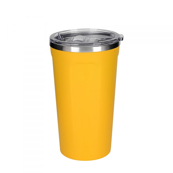 Termosmugg, Termosmugg, Kaffeemugg, Läcksäker, Med lock, Födelsedag, Fullmåne, Vattenflaska, Souvenir (Gul) 600ml