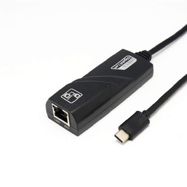 USB 3.0 Type-C till RJ45 Gigabit LAN-gränssnitt stöder Macbook Air 3.0 till Gigabit LAN