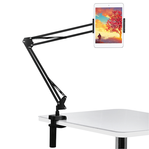Tablet-hållare halkfri justerbar robust roterbar design stabil skrivbordsställ för IPhone 13 för Galaxy Tab