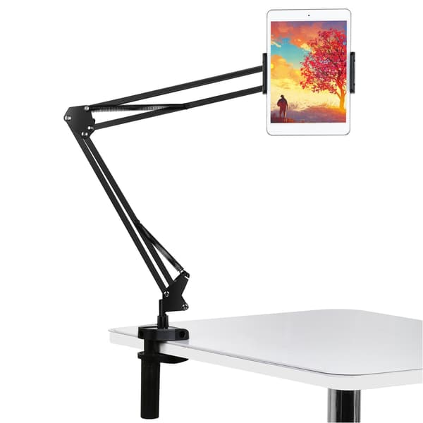 Tablet Holder Anti Slip Justerbar Robust Roterbar Design Stabil Desktop Tablet Stand til iPhone 13 til Galaxy Tab