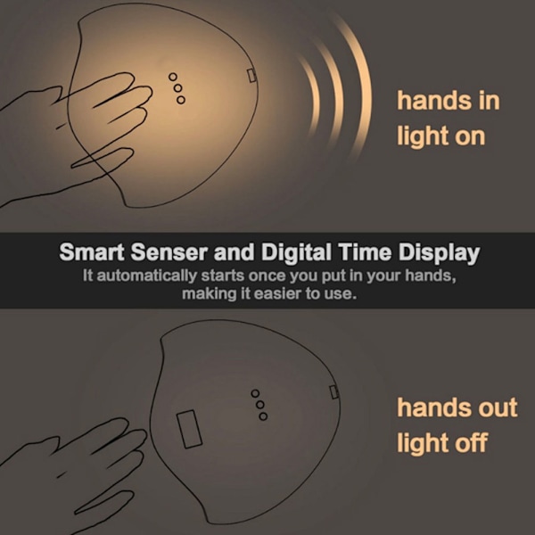 54W neglelakk herdende lys 18 lysbrikker infrarød sensor LCD digitalt display neglelakk tørketrommel lys