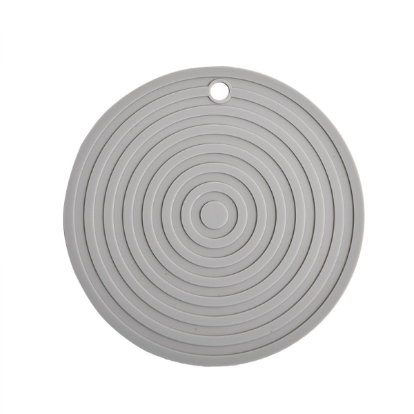 Silikonunderläggsmattor - Värmebeständiga underläggsmattor Pottunderlägg för bänkskiva, skedhållare, gripdyna, set med 2 (grå)
