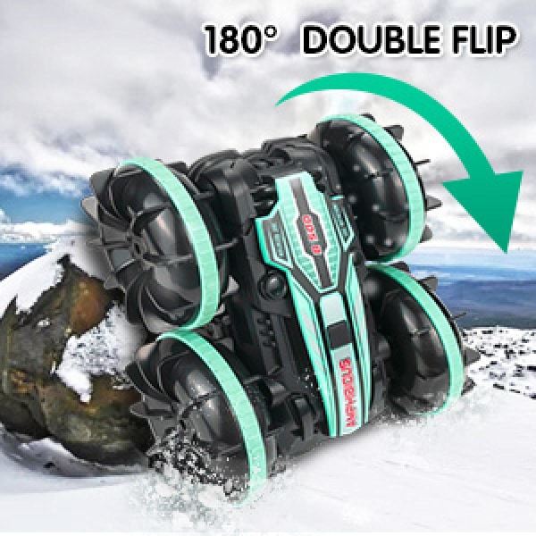 Fjernstyrt Amfibisk 4Wd Vanntett Stunt Offroad Bil For Barn 2.4 Ghz Fjernkontroll 360° Roterende Fjernstyrt Bil Vann An