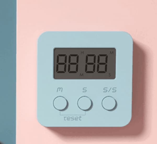 Display Kök Timer - Matlagningstimer för Kökslärare Studenter Spel Barn Möten - Digital Timer Magnetisk Baksida Höglarm (Blå)