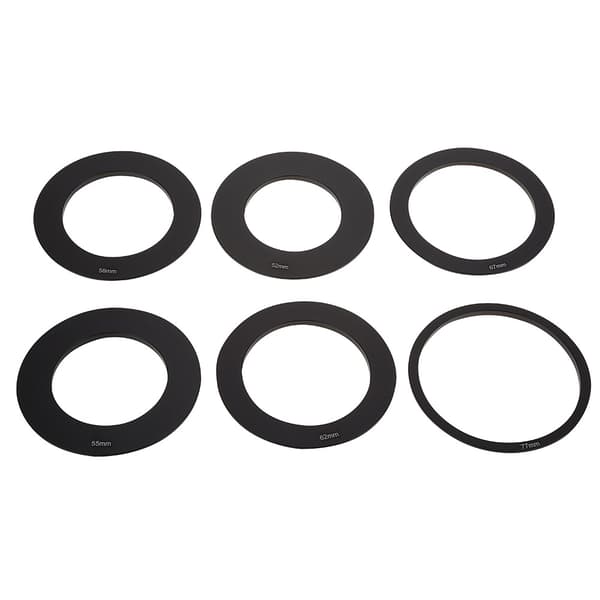 Bærbar LED-ringblitz batteridrevet Speedlite med adaptertilbehør til Nikon
