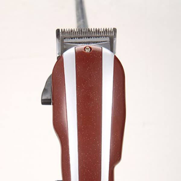 Mænds Hårklipper Professionel Rustfrit Stål Ergonomisk Hår Trimmer til Hjem Salon Rød