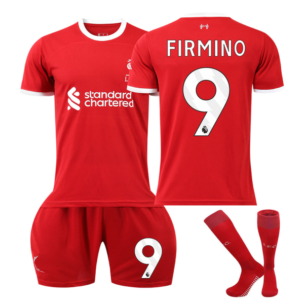 Liverpoolin Lasten Jalkapalloasusetti Sukilla - 2023-2024 - Nro. 9 FIRMINO#18 No.9 FIRMINO #18