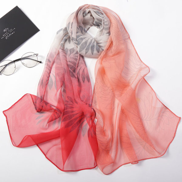 Halsdukar för kvinnor Lätta Fashion Halsdukar Tryck Blommönster Scarf Shawl Wraps, B06