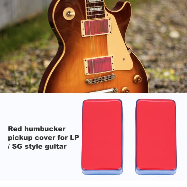 2 st Dual Coil Humbucker Pickup LP SG Gitarr Legeringsskydd 50mm / 52mm Avstånd