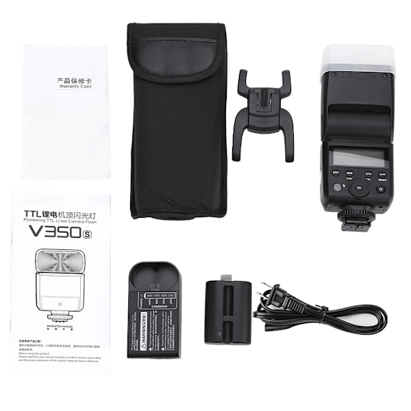 Godox V350 TTL HSS Speedlite Flash med Li-ion-batteri för Sony AC100-240V (S)