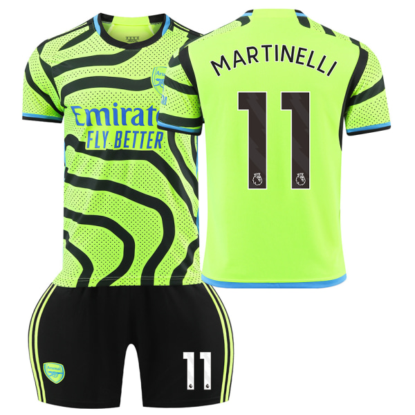 2324 Arsenal udebane grøn trøjesæt No.11 MARTINELLI 18
