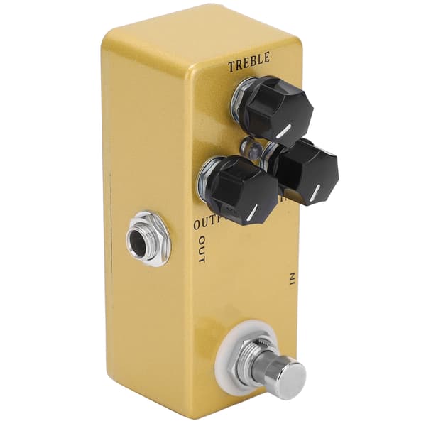 Overdrive-effekt Treble Output Gain 3 Knoppkontroll Metallskal Elgitarrtillbehör