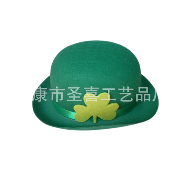 St Patrick's Day Hat Grön klöver Hatt Klädtillbehör