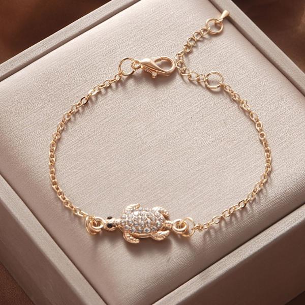 9 stk. Delikate Guld Armbånd til Kvinder, Justerbare Lagdelte Armbånd Søde Onde Øjne Ovale Kæde Dame Smykker, Bedste Gaver til Familie eller Venner
