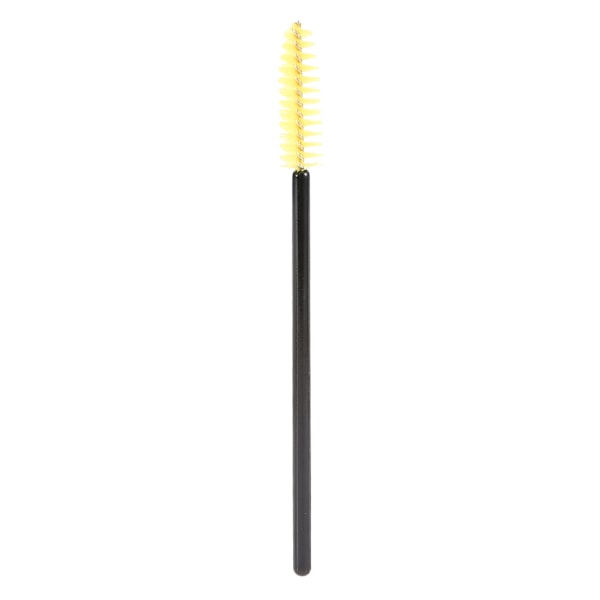 50 stk./sæt engangs øjenvippebørste mascara applikator øjne makeup kosmetisk værktøj sort gul