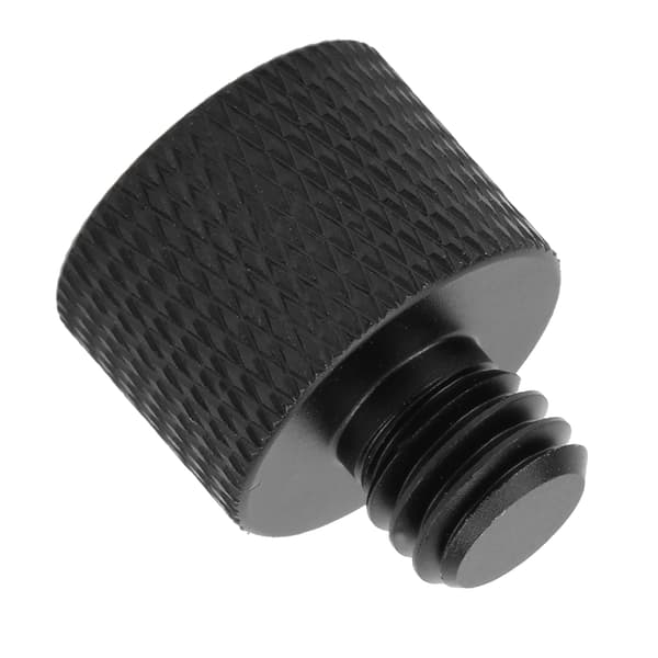 Mikrofonstativadapter 5/8 tommer hun til 3/8 tommer han skruegevindadapter til mikrofonstativmontering Sort