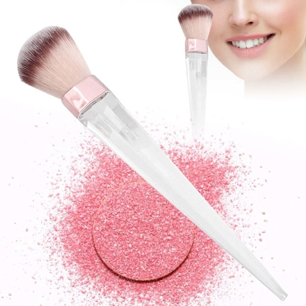 ZOREYA Transparent Handle Makeup Brush Loose Powder Brush Cosmetic Blush Brush Makeup Tool