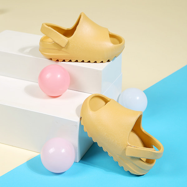 Toddler Slipper Sandaler, Sommar Vattentät Halkfri Inomhus Utomhus Lätta Tofflor Med Kardborreband, Justerbar För Pojkar Och Flickor