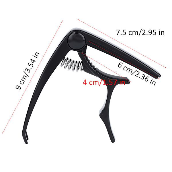 FC-03 Zink Legering Elektrisk Folk Guitar Capo med Bro Pin Spanner