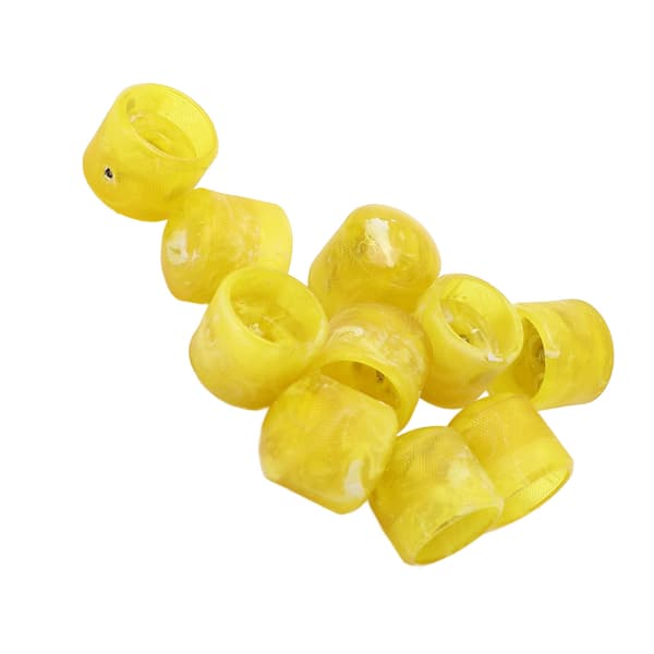 Volume Tone Dome Knobs Plast Kontrol Elektrisk Guitar Bas Dele Tilbehør med Hex Nøgle GD88 Gul