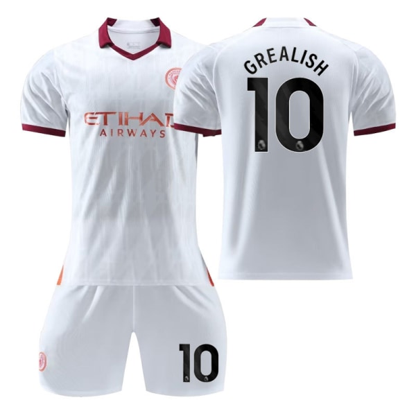 23/24 Manchester City udebanebørnefodboldsæt 10 GREALISH Children's size20