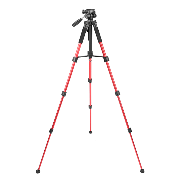 Zomei Q111 hopfällbart stativ i aluminiumlegering med panorering för SLR DSLR digitalkamera (röd)