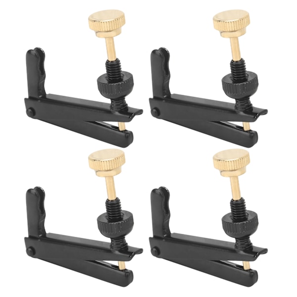 4 st Violin Finstämmare 3/4‑4/4 Cellodelar Strängverktyg Ersättning InstrumenttillbehörSvart