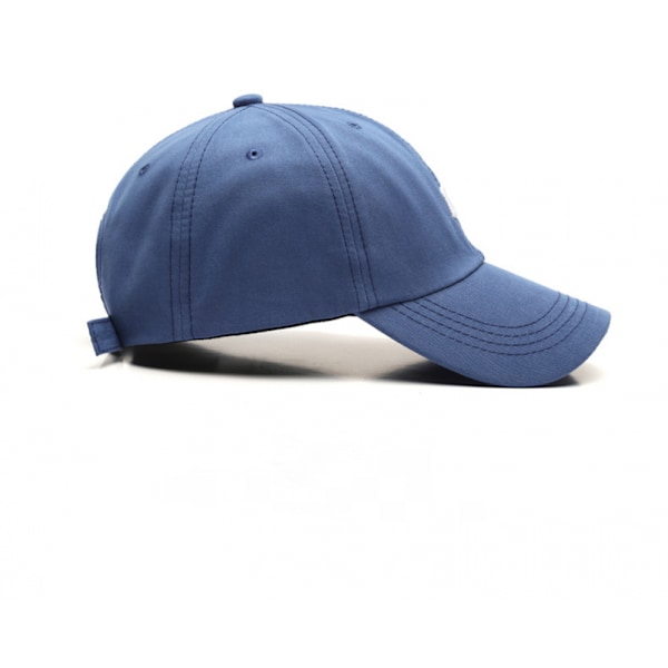 Dotpet Simple Broderet Bogstaver Peaked Cap Dame Street Shade Buet Skygge Baseball Cap(Blå)