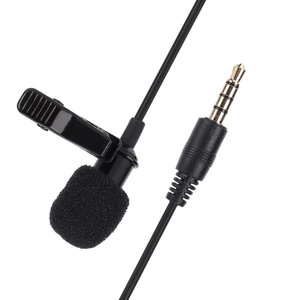 Klipsmikrofon Wearable Lavalier Lapel Professional for Computer Smartphone Tablet(M1 Single Head )