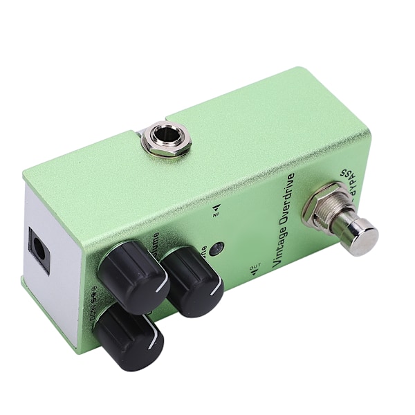 Gitarr Effekt Pedal Vintage Overdrive Mini Bärbar True Bypass Aluminiumlegering DC 9V JDF‑01