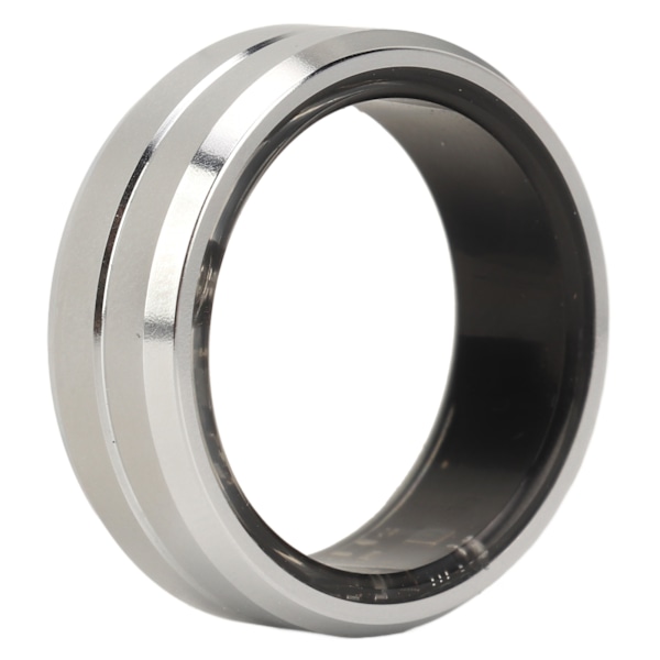 Smart Health Ring Fitness Tracker Bluetooth för sömnövervakning Stegräknare Hälsospårning IP68 Vattentät för Android för IOS Silver Storlek 9