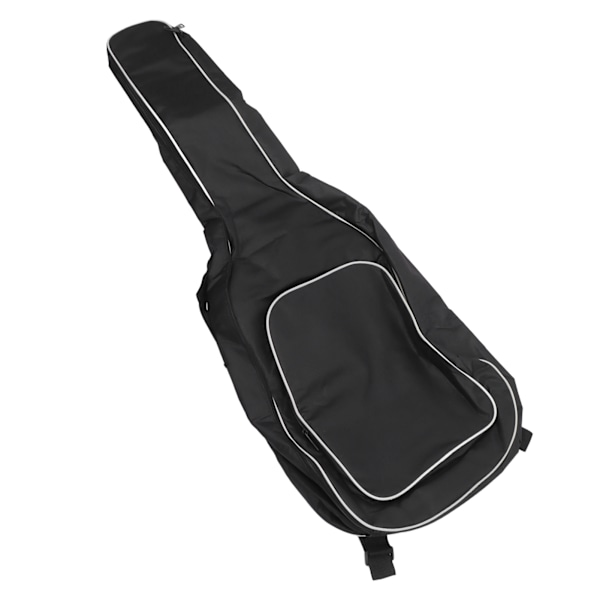Gitarrväska med vadderad gigbag, vattentät, tjock vit sidobomull, axelrem