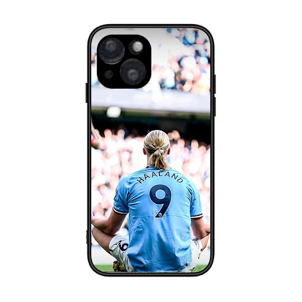 Man City FC Erling Haaland 2022/23 Första Laget Mjukt Gel Skal Kompatibelt Med iPhone 15 mini