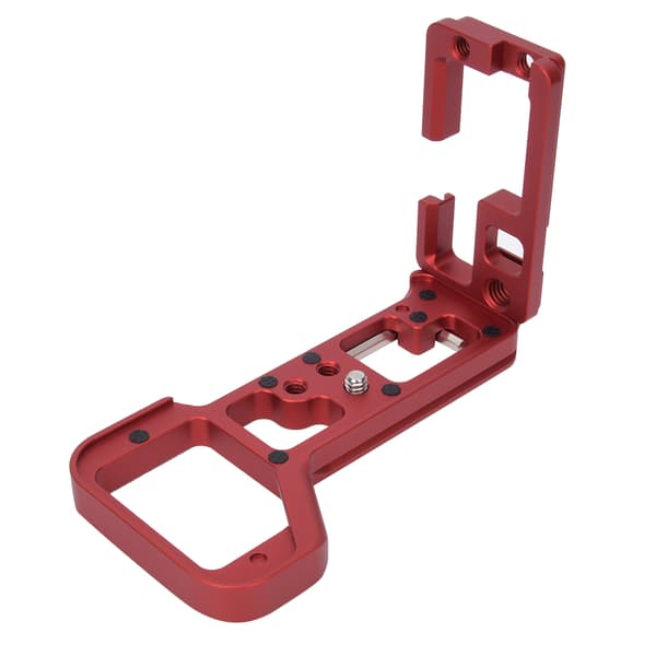 Lodret optagelse Quick Release L-pladeholder Håndgrebbeslag til Sony ILCE-7RM4 A7R4 A7RM4 Spejlløst kamera Rød