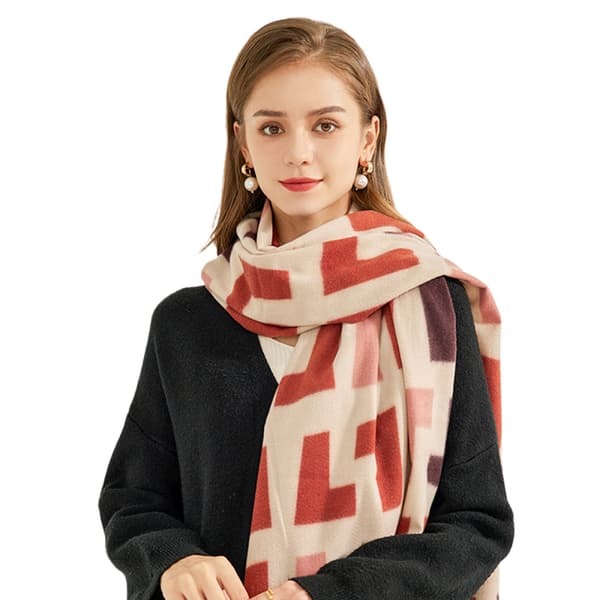 Dame Sjal Wraps Poncho Sweater Åben Front Cape Cardigan til Efterår Vinter Ferie（Rød）