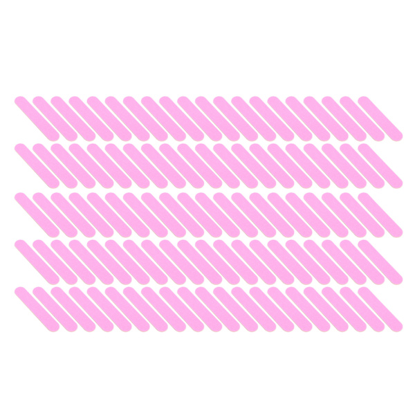 100 st engångs nagelfil dubbelsidig nagelpolering slipfil nagelkonst manikyrfil (rosa)
